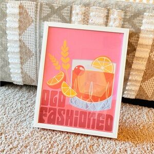 Old Fashioned Cocktail Art Print
